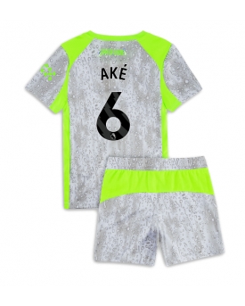 Billige Fotballdrakt Manchester City Nathan Ake #6 Replika Tredjedraktsett Barn 2025-26 Kortermet (med bukser)